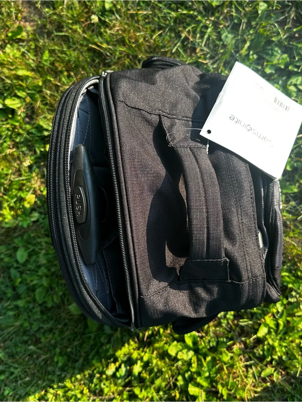 Samsonite Black and Dark Gray Rolling Men's Backpack